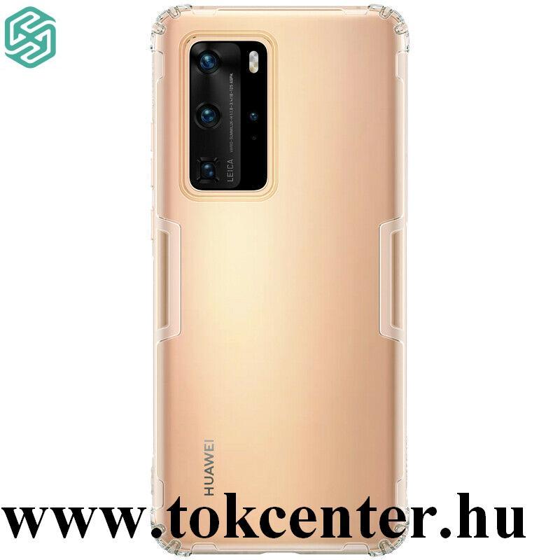 Huawei P40 Pro NILLKIN NATURE szilikon telefonvédő (közepesen ütésálló, légpárnás sarok, 0.6 mm, ultravékony) ÁTLÁTSZÓ