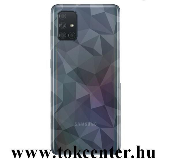 Samsung Galaxy A71 (SM-A715F) Szilikon telefonvédő (3D, gyémánt minta) ÁTLÁTSZÓ