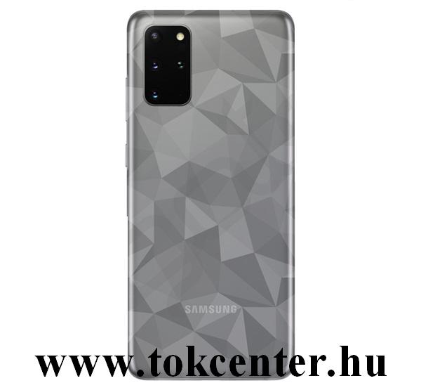 Samsung Galaxy S20 Plus (SM-G985F) Szilikon telefonvédő (3D, gyémánt minta) ÁTLÁTSZÓ