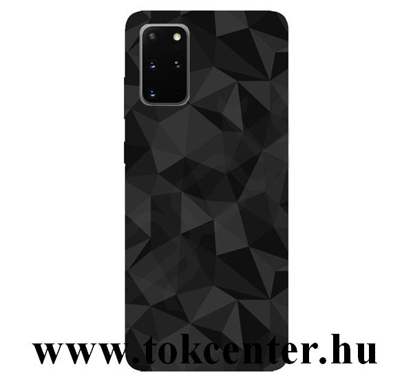 Samsung Galaxy S20 Plus (SM-G985F) Szilikon telefonvédő (3D, gyémánt minta) FEKETE