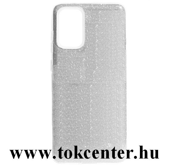 Samsung Galaxy S20 (SM-G980F) Szilikon telefonvédő (műanyag belső, csillogó hátlap) EZÜST