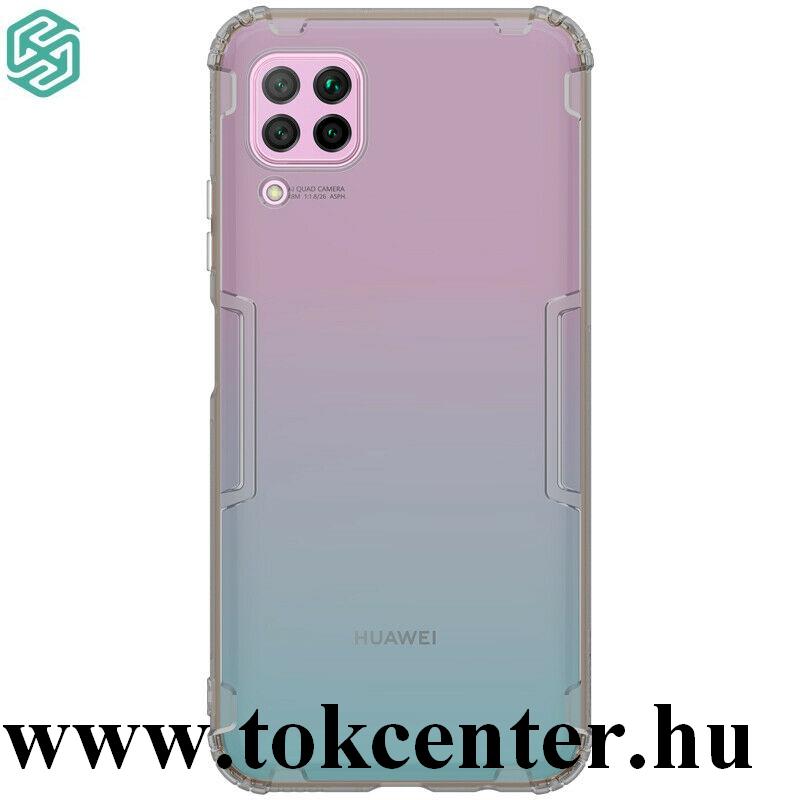 Huawei P40 Lite NILLKIN NATURE szilikon telefonvédő (közepesen ütésálló, légpárnás sarok, 0.6 mm, ultravékony) SZÜRKE