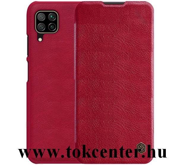 Huawei P40 Lite 4G / Nova 6 SE NILLKIN QIN tok álló, bőr hatású (FLIP, oldalra nyíló, bankkártya tartó) PIROS