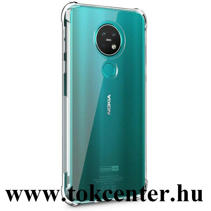 Nokia 6.2 / Nokia 7.2 Szilikon telefonvédő (közepesen ütésálló, légpárnás sarok) ÁTLÁTSZÓ