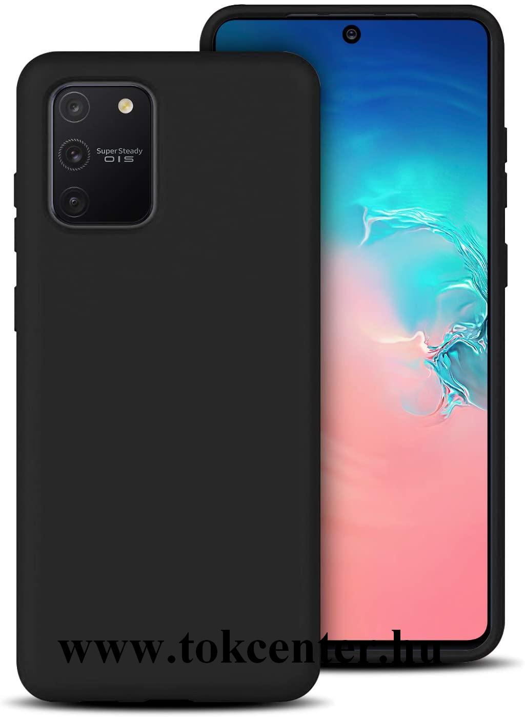 Samsung Galaxy S10 Lite (SM-G770F) Szilikon telefonvédő (matt) FEKETE