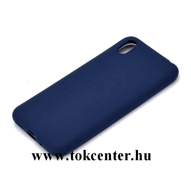 Honor 8S (2019) / Honor 8S (2020) / Huawei Y5 (2019) Szilikon telefonvédő (matt) SÖTÉTKÉK