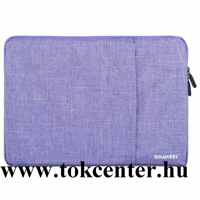 HAWEEL tok álló, textil (ütésálló belső réteg, cipzáras, univerzális, légáteresztő, 11'' méret) LILA