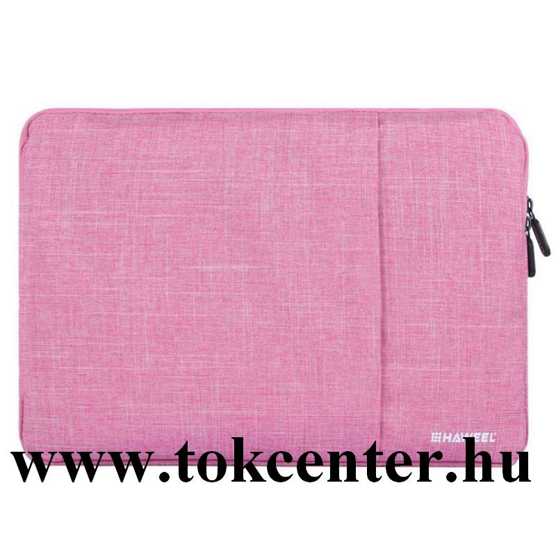 HAWEEL tok álló, textil (ütésálló belső réteg, cipzáras, univerzális, légáteresztő, 13'' méret) RÓZSASZÍN