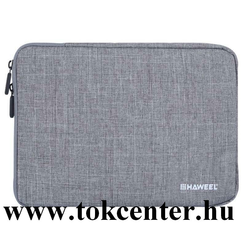HAWEEL tok álló, textil (ütésálló belső réteg, cipzáras, univerzális, légáteresztő, 7.9'' méret) SZÜRKE