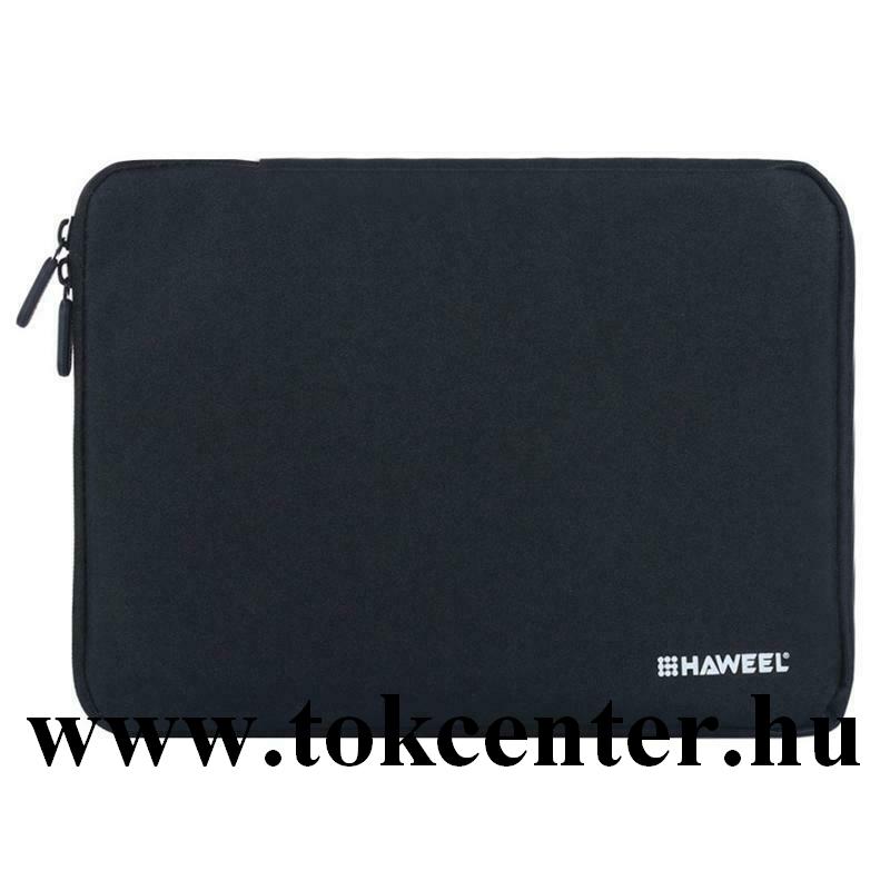HAWEEL tok álló, textil (ütésálló belső réteg, cipzáras, univerzális, légáteresztő, 9.7'' méret) FEKETE