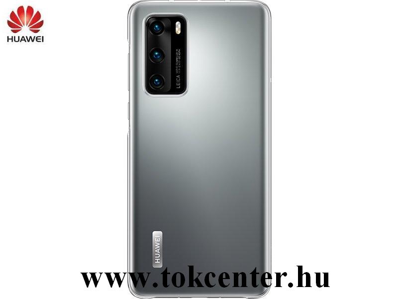 Huawei P40 Szilikon telefonvédő ÁTLÁTSZÓ (51993731)