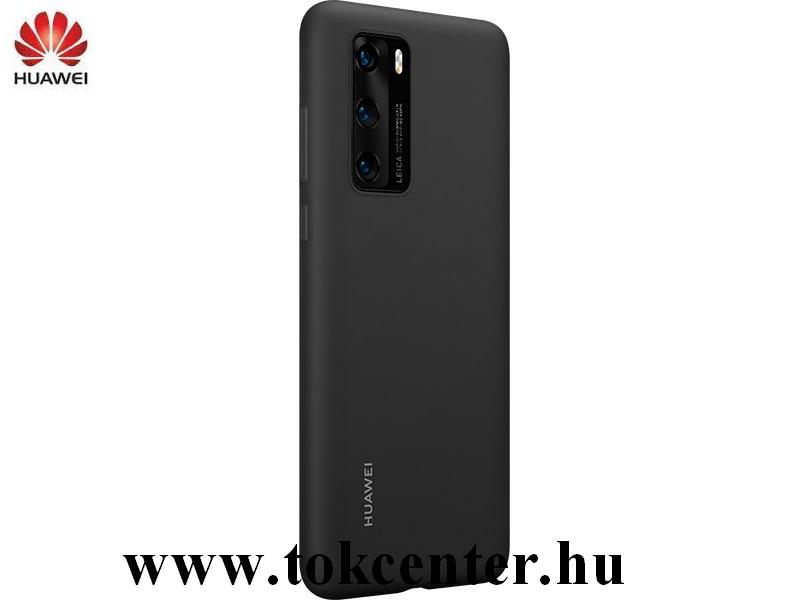 Huawei P40 Szilikon telefonvédő FEKETE (51993719)