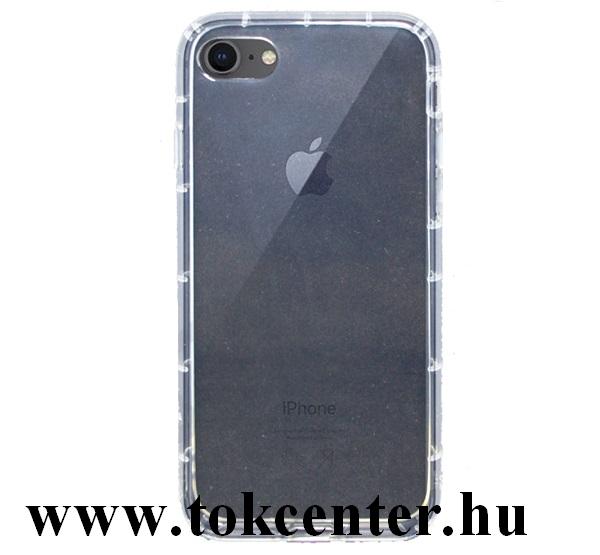 Apple iPhone 7 4.7 / Apple iPhone 8 4.7 / Apple iPhone SE (2020) Szilikon telefonvédő (közepesen ütésálló, légpárnás keret) ÁTLÁTSZÓ