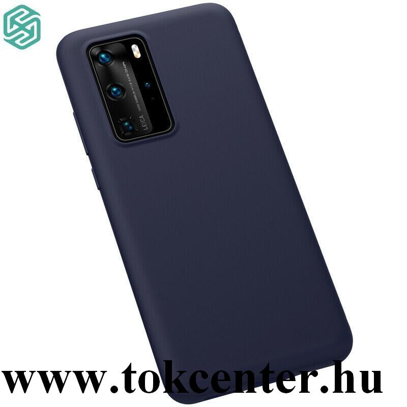 Huawei P40 NILLKIN FLEX PURE szilikon telefonvédő (gumírozott) SÖTÉTKÉK