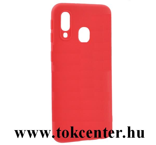 Samsung Galaxy A40 (SM-A405F) Szilikon telefonvédő (matt) PIROS