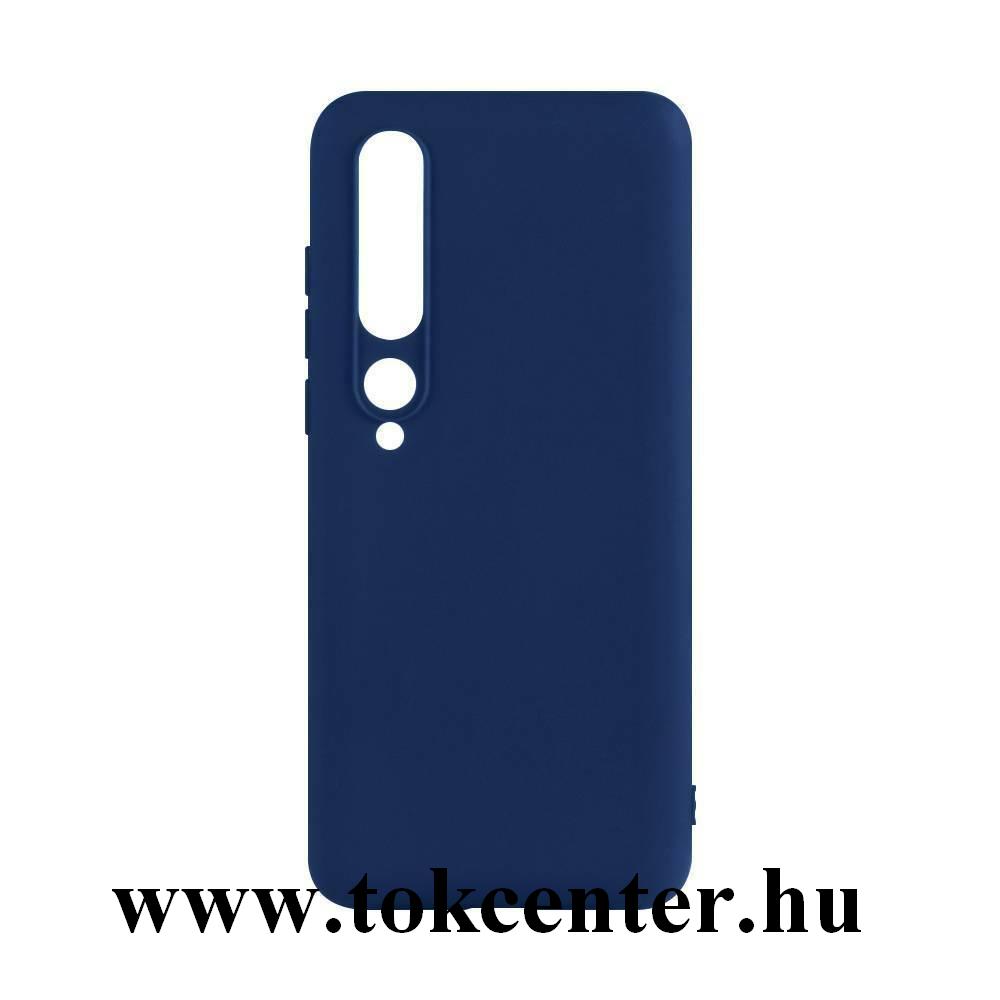 Xiaomi Mi 10 5G / Xiaomi MI 10 Pro 5G Szilikon telefonvédő (matt) SÖTÉTKÉK