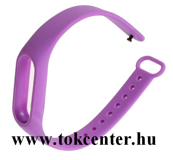 Xiaomi MI Band 2 Pótszíj (szilikon, állítható) LILA