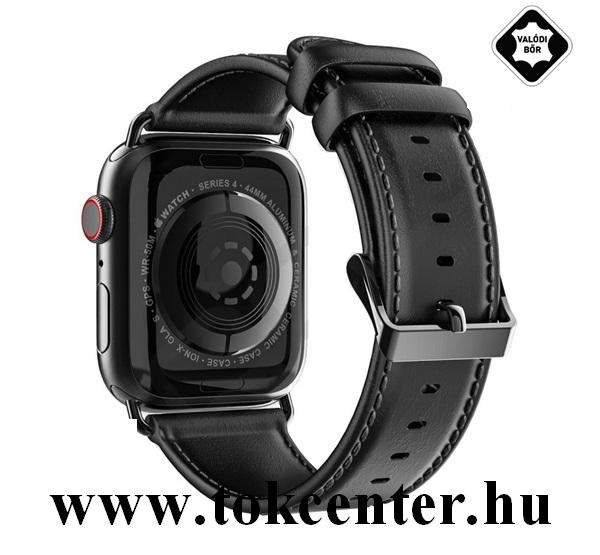 DUX DUCIS pótszíj (valódi bőr) FEKETE