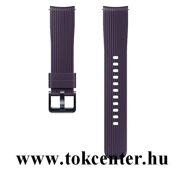 Pótszíj (univerzális, 20 mm, szilikon, állítható, csíkos minta) LILA (ET-YSU81MVE)