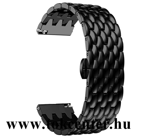 Pótszíj (univerzális, 22 mm, fém) FEKETE