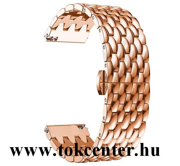 Pótszíj (univerzális, 22 mm, fém) ROZÉARANY