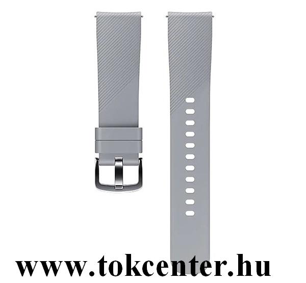 Pótszíj (univerzális, 22 mm, szilikon, állítható) SZÜRKE (ET-YSN60MJE)