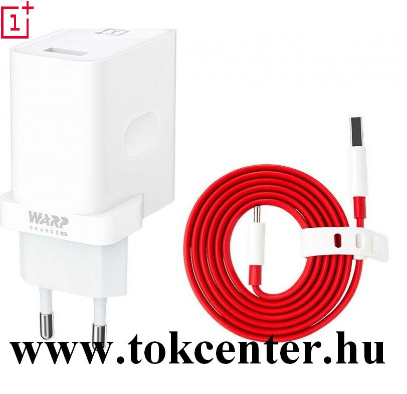 Hálózati töltő USB aljzat (5V / 6000mA, 30W, gyorstöltés támogatás + Type-C kábel) FEHÉR (WC0506A3HK D301)