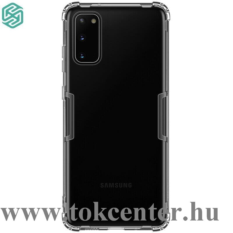 Samsung Galaxy S20 (SM-G980F) / Galaxy S20 5G (SM-G981U) NILLKIN NATURE szilikon telefonvédő (közepesen ütésálló, légpárnás sarok, 0.6 mm, ultravékony) SZÜRKE