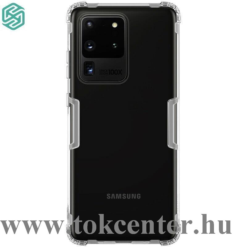 Samsung Galaxy S20 Ultra (SM-G988F) /Galaxy S20 Ultra 5G (SM-G988B) NILLKIN NATURE szilikon telefonvédő (közepesen ütésálló, légpárnás sarok, 0.6 mm, ultravékony) ÁTLÁTSZÓ