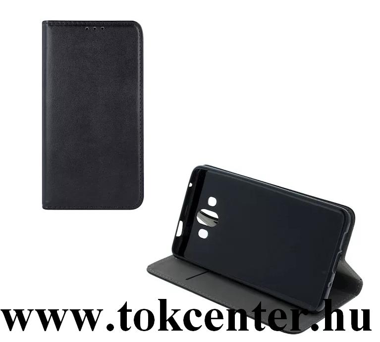 Smart Magnetic Samsung A415 Galaxy A41 fekete szilikon keretes mágneses könyvtok