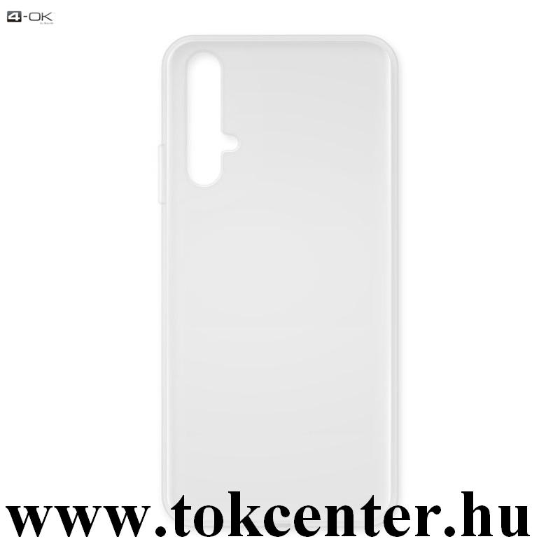 Huawei Nova 5T 4-OK szilikon telefonvédő (ultravékony) ÁTLÁTSZÓ