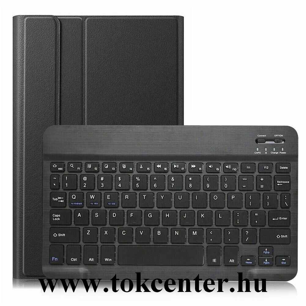 Samsung Galaxy Tab S6 Lite 10.4 LTE (SM-P615) /Tab S6 Lite 10.4 WIFI (SM-P610) Tok álló, bőr hatású (FLIP, bluetooth billentyűzet, asztali tartó funkció, QWERTY, GP-FBP615TG kompatibilis) FEKETE