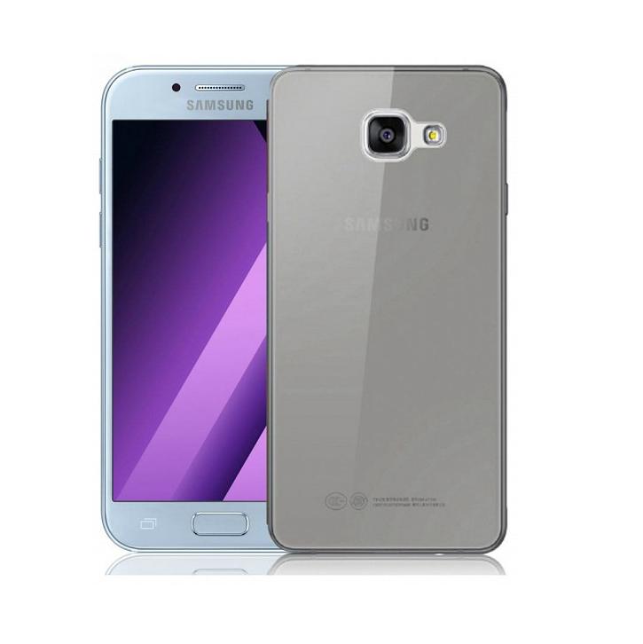 SAMSUNG Galaxy A7 (2017) SM-A720F Szilikon telefonvédő, ultravékony, FEKETE