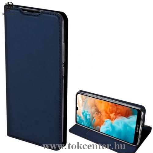 Honor 9S / Huawei Y5p DUX DUCIS SKIN PRO tok álló, bőr hatású (FLIP, oldalra nyíló, bankkártya tartó, asztali tartó funkció) SÖTÉTKÉK