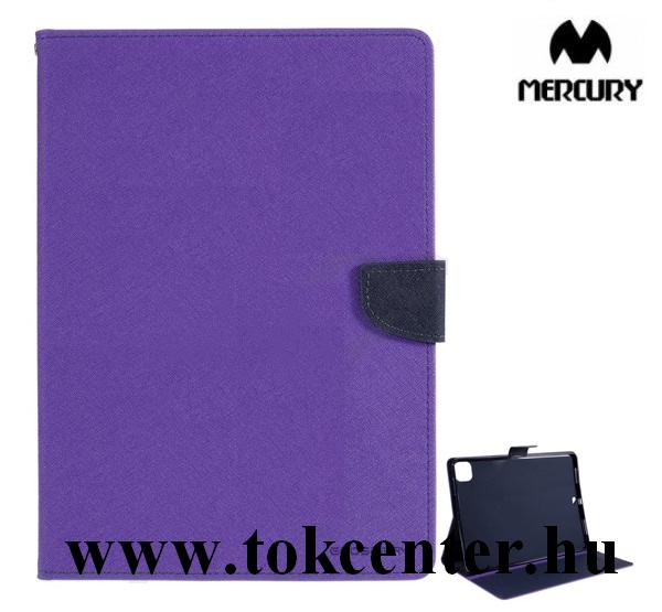 Apple IPAD Pro 12.9 (2018) / Apple IPAD Pro 12.9 (2020) MERCURY Goospery Fancy tok álló, bőr hatású (FLIP, oldalra nyíló, asztali tartó funkció, textil minta) LILA