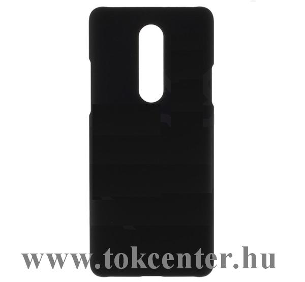 OnePlus 8 5G Műanyag telefonvédő (gumírozott) FEKETE