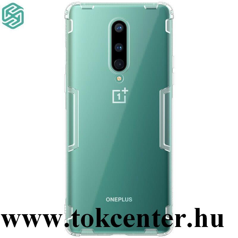 OnePlus 8 5G NILLKIN NATURE szilikon telefonvédő (közepesen ütésálló, légpárnás sarok, 0.6 mm, ultravékony) ÁTLÁTSZÓ