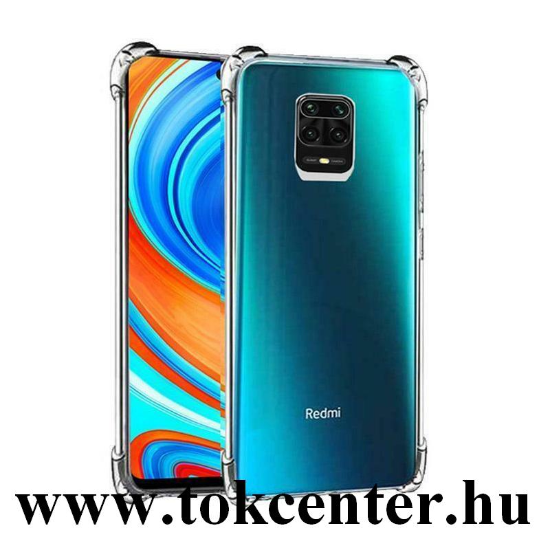 Xiaomi Redmi Note 9 Pro / Xiaomi Redmi Note 9S Szilikon telefonvédő (közepesen ütésálló, légpárnás sarok) ÁTLÁTSZÓ