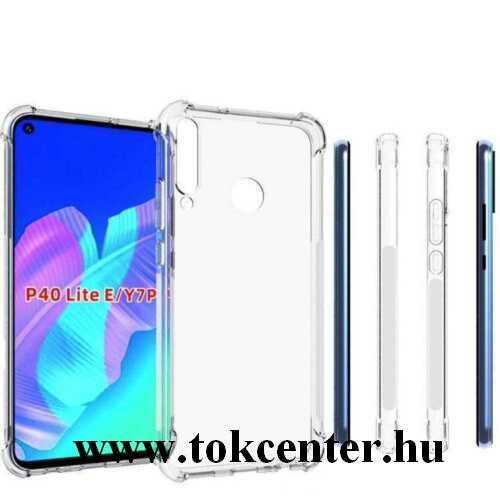 Huawei P40 Lite E / Y7p Szilikon telefonvédő (közepesen ütésálló, légpárnás sarok) ÁTLÁTSZÓ