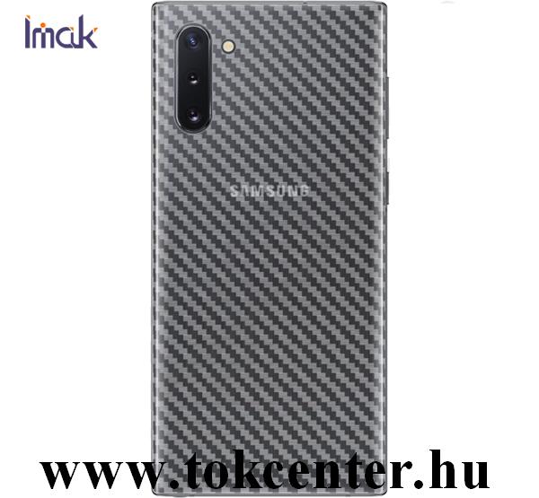 Samsung Galaxy Note 10 (SM-N970F) IMAK hátlapvédő fólia (karcálló, ujjlenyomat mentes, full cover, karbon minta) CLEAR átlátszó