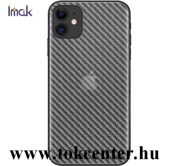 Apple iPhone 11 IMAK hátlapvédő fólia (karcálló, ujjlenyomat mentes, full cover, karbon minta) CLEAR átlátszó