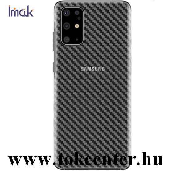 Samsung Galaxy S20 Plus (SM-G985F) IMAK hátlapvédő fólia (karcálló, ujjlenyomat mentes, full cover, karbon minta) CLEAR átlátszó