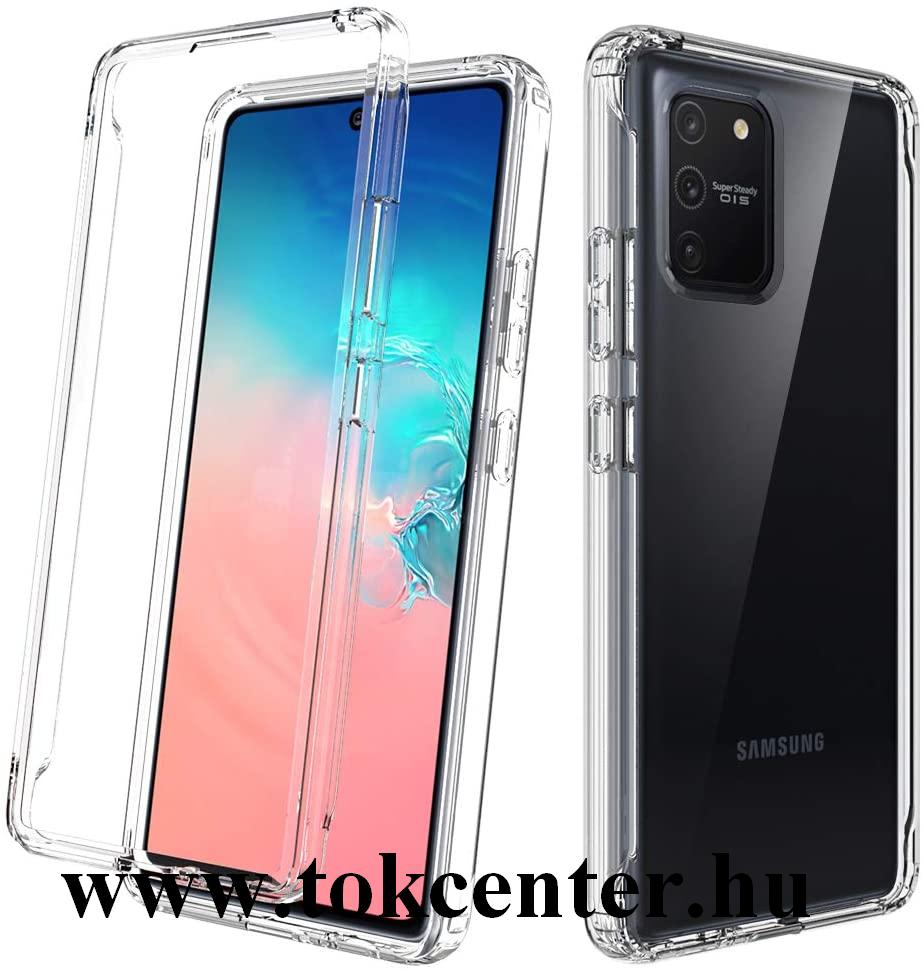Samsung Galaxy S10 Lite (SM-G770F) Szilikon telefonvédő (közepesen ütésálló, légpárnás sarok) ÁTLÁTSZÓ