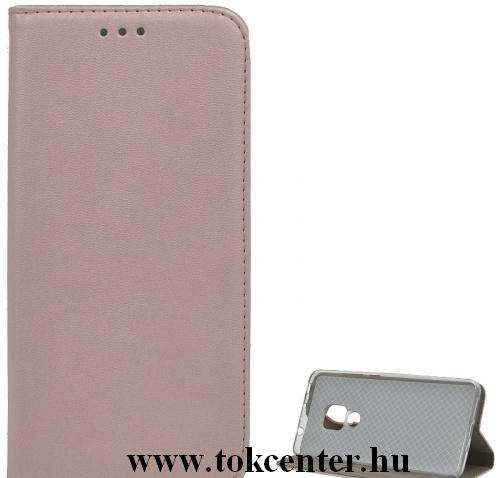 Apple iPhone 7 4.7 / Apple iPhone 8 4.7 / Apple iPhone SE (2020) Tok álló, bőr hatású (FLIP, oldalra nyíló, asztali tartó funkció) ROZÉARANY