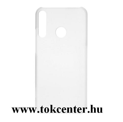 Huawei P40 Lite E / Y7p Műanyag telefonvédő (gumírozott) ÁTLÁTSZÓ