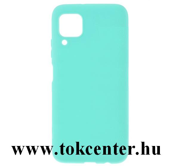 Huawei P40 Lite 4G / Nova 6 SE Szilikon telefonvédő (matt) CYAN