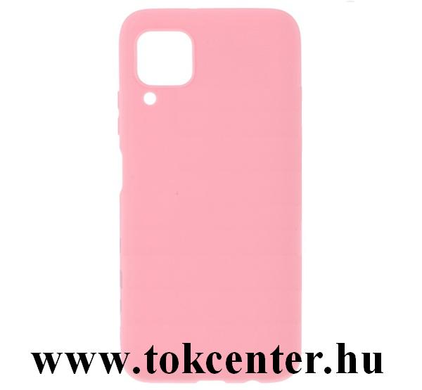 Huawei P40 Lite 4G / Nova 6 SE Szilikon telefonvédő (matt) RÓZSASZÍN