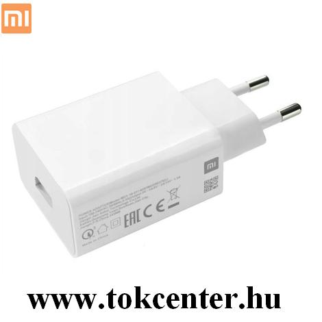 Hálózati töltő USB aljzat (5V / 2000mA, 18W, QC4.0, gyorstöltés támogatás) FEHÉR (MDY-10-EF)