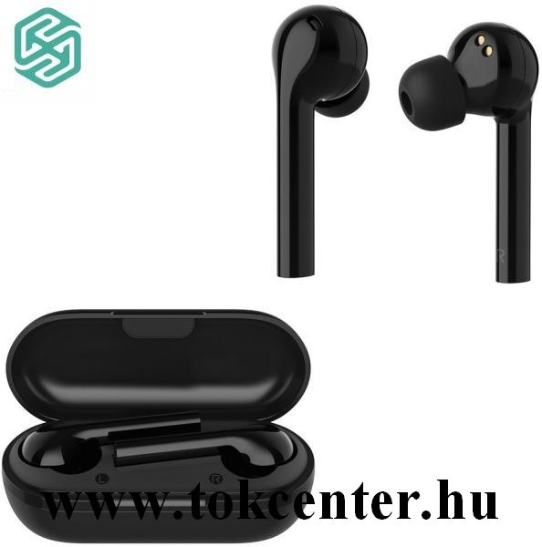 NILLKIN FREEPODS BLUETOOTH fülhallgató SZTEREO (TWS, v5.0, mikrofon, multipoint, zenehallgatáshoz + töltőtok) FEKETE