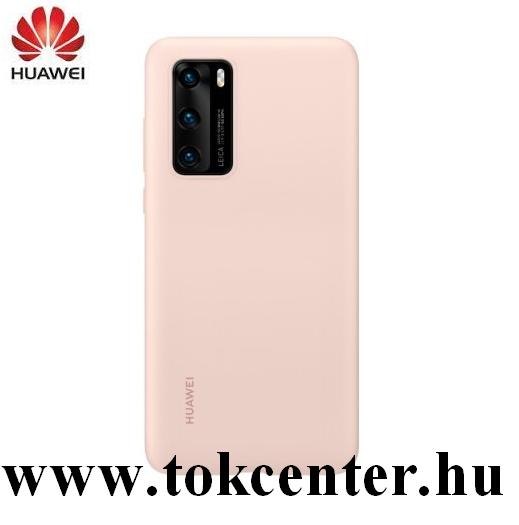 Huawei P40 Szilikon telefonvédő RÓZSASZÍN (51993729)